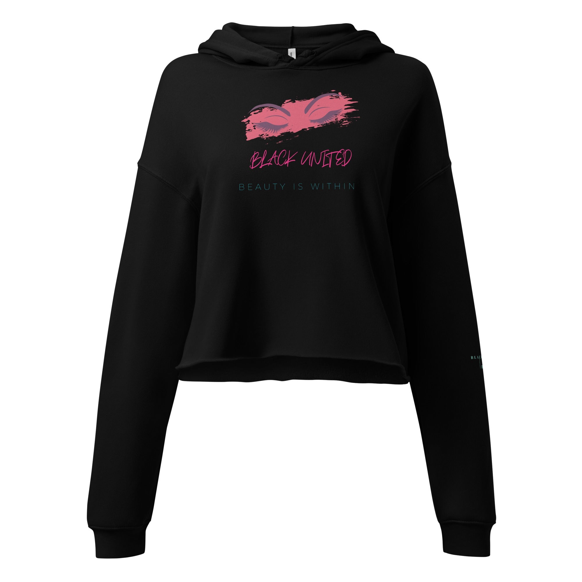 Black United Clothing Women's Crop Hoodies