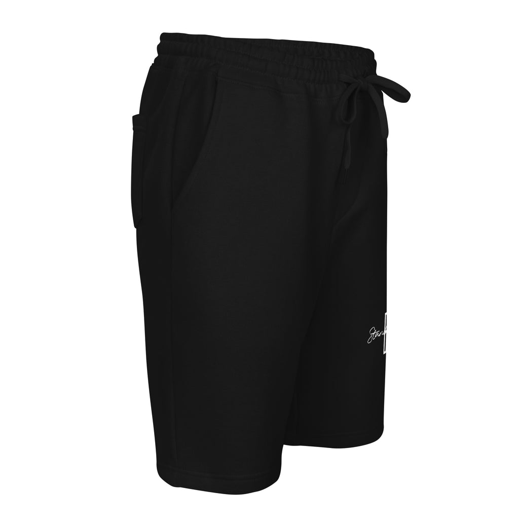 Black fleece shorts 
