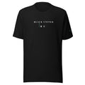 Black unisex T-shirt 