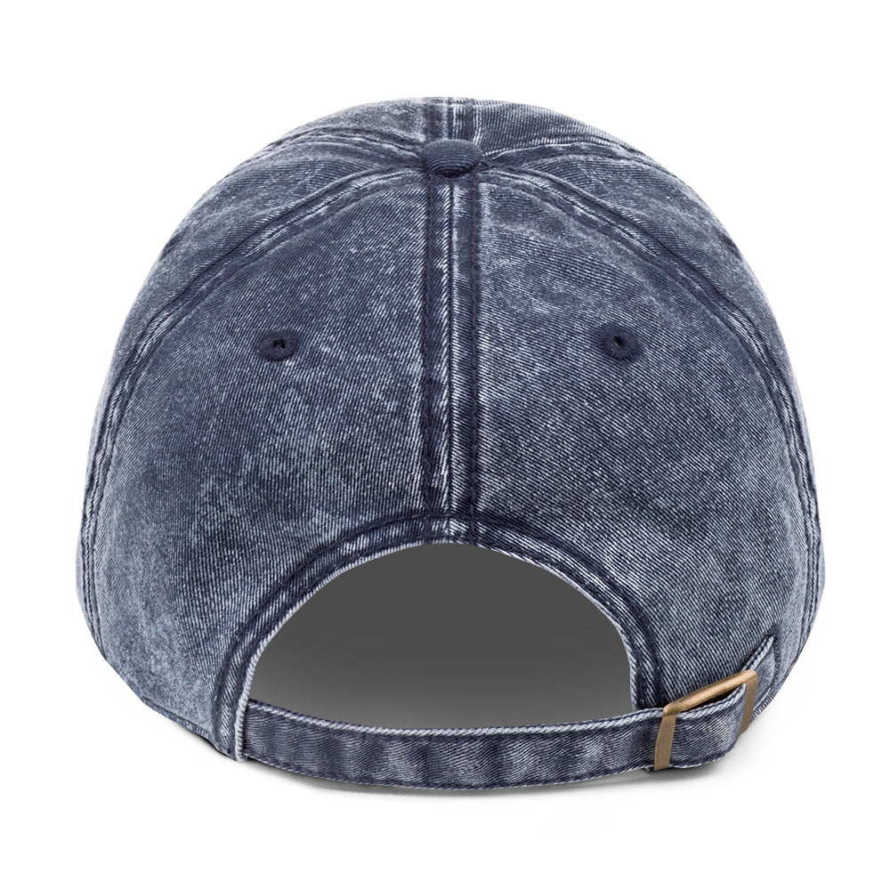 Blue denim cap 