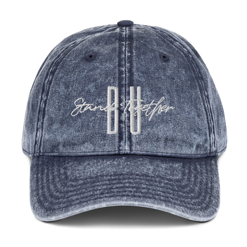 Blue denim cap