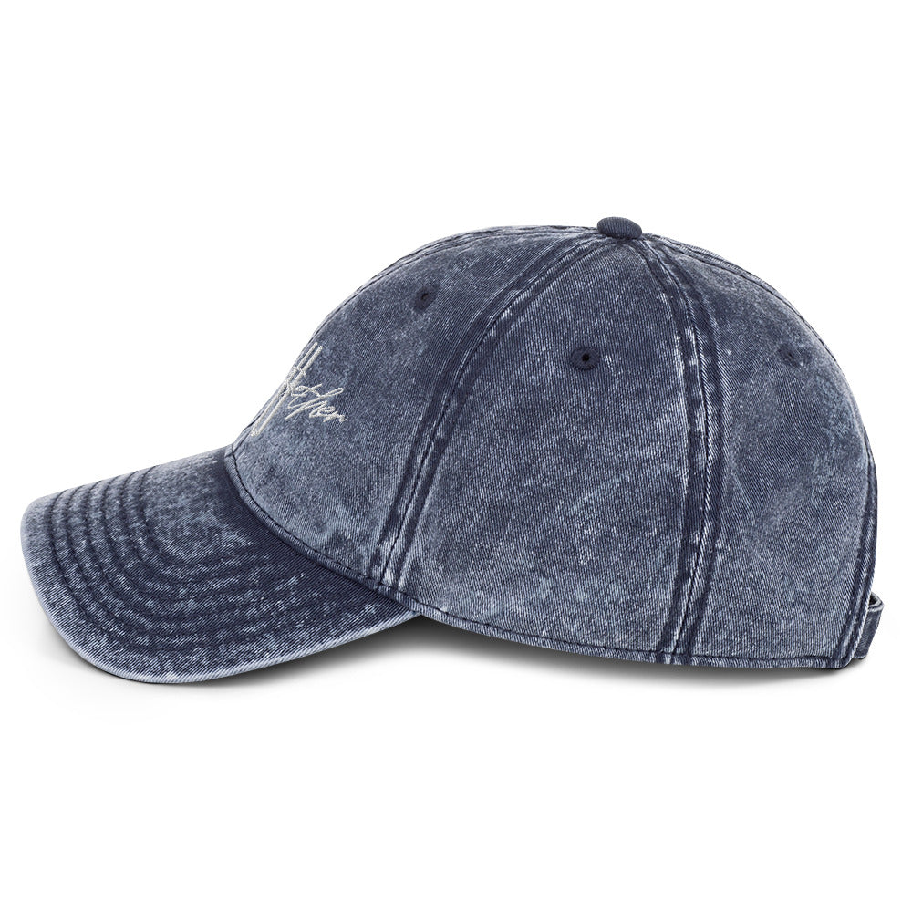 Blue denim cap