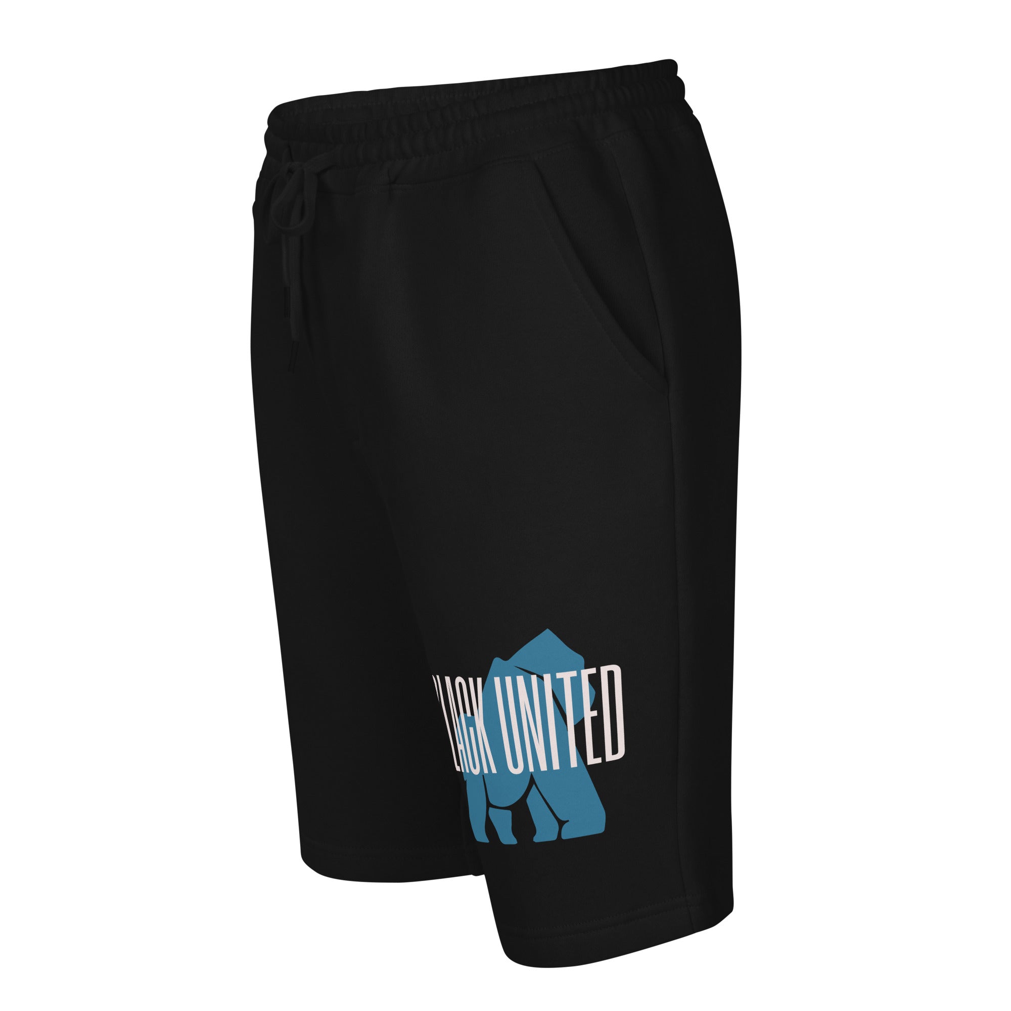 Black fleece shorts 