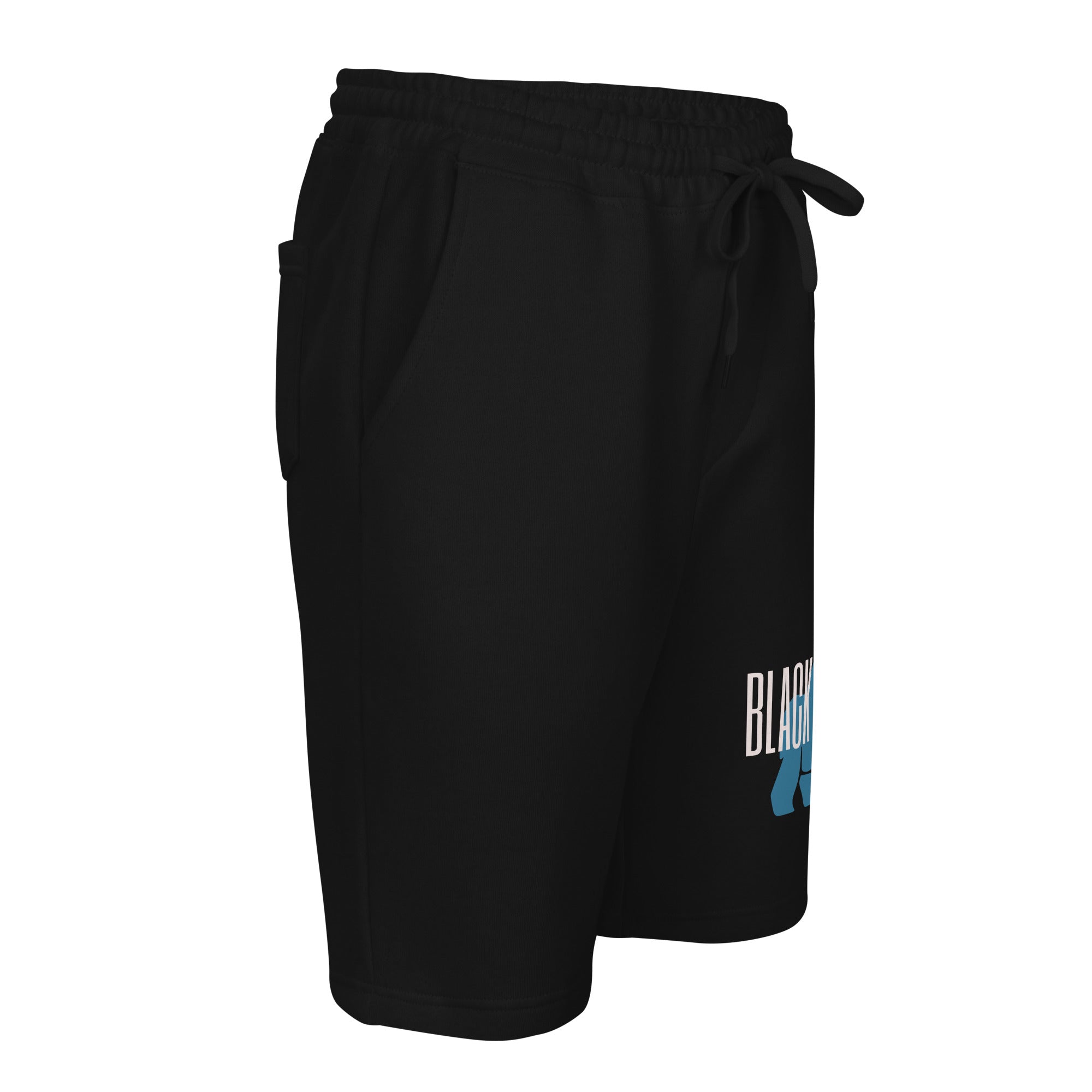 Black fleece shorts 