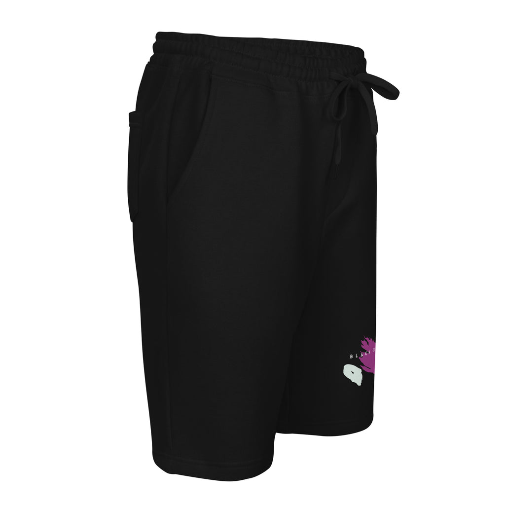 Black United fleece shorts