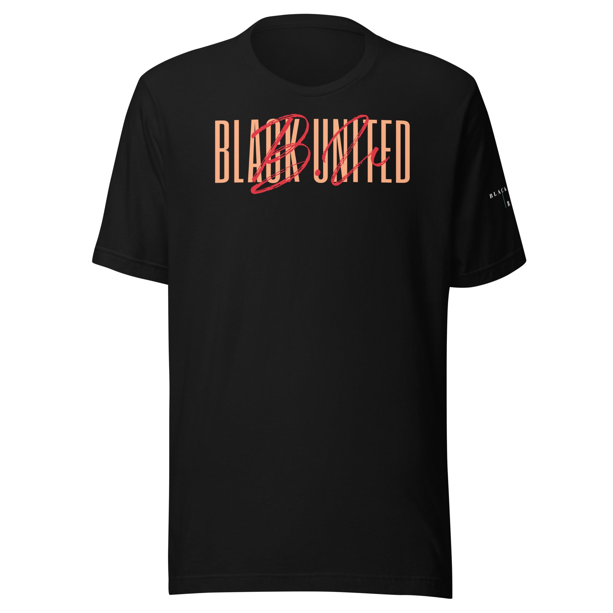 Black unisex T-shirt 